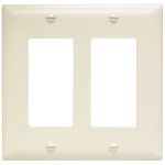 Legrand TP262LA TradeMaster 2-Gang Decorator Wall Plate - Light Almond