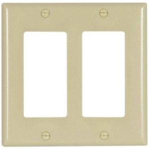 Legrand TPJ262I TradeMaster Jumbo 2-Gang Decorator Wall Plate - Ivory