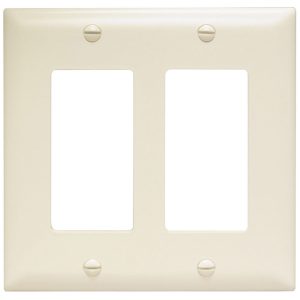 Legrand TPJ262LA TradeMaster Jumbo 2-Gang Decorator Wall Plate - Light Almond