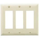 Legrand TPJ263I TradeMaster Jumbo 3-Gang Decorator Wall Plate - Ivory