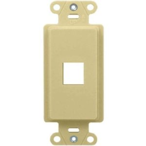 Legrand WP3411IV On-Q 1-Port Decorator Outlet Strap - Ivory