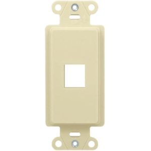 Legrand WP3411LA On-Q 1-Port Decorator Outlet Strap - Light Almond