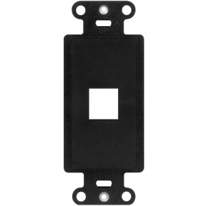 Legrand WP3411BK On-Q 1-Port Decorator Outlet Strap - Black