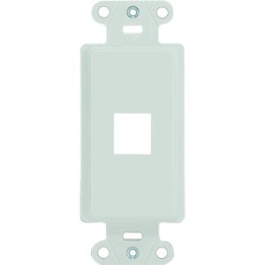 Legrand WP3411WH On-Q 1-Port Decorator Outlet Strap - White