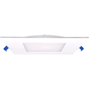 Lotus LED-6-S12W-5CCTWH-SQ 6" Square Ultra Slim Budget LED 12W 5CCT 2700K to 5000K White Type IC Air-Tight ES