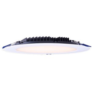 Lotus LY82RCD-30K-WH 8" Round Slim 33W LED 3000K White 110° 2200 lm Type IC Air-Tight Wet ES CRI 80