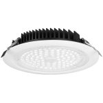 Lotus LL8R-40K-WH 8" Round Commercial 40W LED 4000K White 45° 4700 lm Type IC Air-Tight Wet IP65 CRI 80