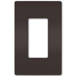 Legrand RWP26 Radiant 1-Gang Screwless Rocker Wall Plate - Brown