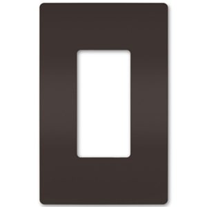 Legrand RWP26 Radiant 1-Gang Screwless Rocker Wall Plate - Brown