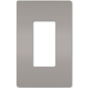 Legrand RWP26GRY Radiant 1-Gang Screwless Rocker Wall Plate - Gray