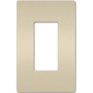 Legrand RWP26LA Radiant 1-Gang Screwless Rocker Wall Plate - Light Almond