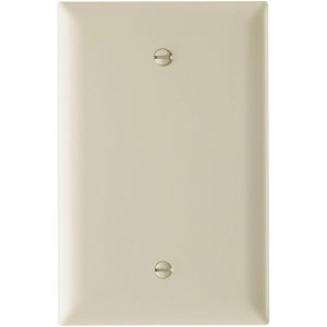 Legrand TPJ13LA TradeMaster 1-Gang Jumbo Blank Wall Plate - Light Almond