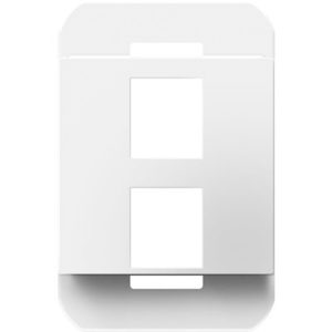 Legrand AC2PFW1 Adorne 2-Port Keystone Wall Frame - White
