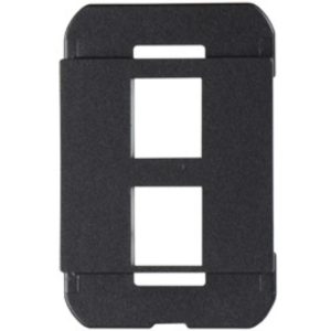 Legrand AC2PFG1 Adorne 2-Port Keystone Wall Frame - Graphite