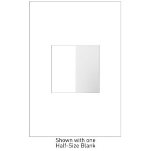 Legrand AABK1W4 adorne Half-Size Blank Insert - White