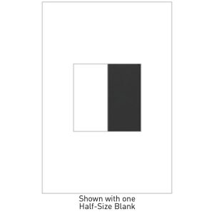 Legrand AABK1G4 adorne Half-Size Blank Insert - Graphite