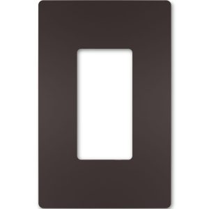 Legrand RWP26DBCC6 Radiant 1-Gang Screwless Rocker Wall Plate - Dark Bronze