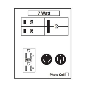 Midwest VNKJHAUT 7W Light Photocell 100A Stainless Steel Earth Burial Post 120/240V