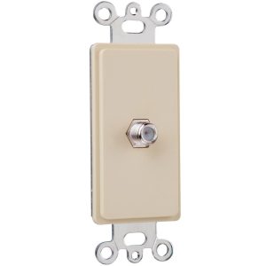 Legrand 26CATVI On-Q 1-Gang Decorator F Type Coaxial Connector - Ivory