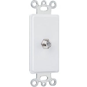 Legrand 26CATVW On-Q 1-Gang Decorator F Type Coaxial Connector - White