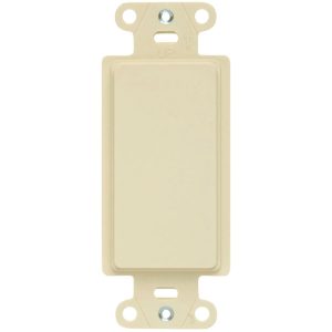 Legrand 325LA Pass & Seymour Blank Decorator Outlet Strap - Light Almond