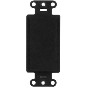 Legrand 325BK Pass & Seymour Blank Decorator Outlet Strap - Black