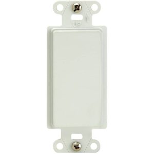 Legrand 325W Pass & Seymour Blank Decorator Outlet Strap - White