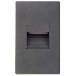 Lotus LSD-3K-BK Step Light Black 120V 2.5W Non Dim 3000K 125 lm Hor or Vert Install Wet CRI 90+