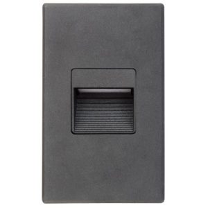 Lotus LSD-3K-BK Step Light Black 120V 2.5W Non Dim 3000K 125 lm Hor or Vert Install Wet CRI 90+