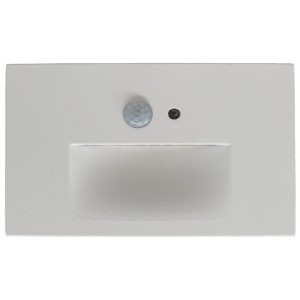 Lotus LSD03-3K-WH Step Light Horizontal with Motion Sensor & Photocell White 120V 2.5W 3000K 80 lm Wet CRI 90+
