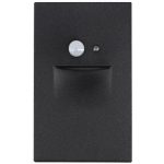 Lotus LSD04-3K-BK Step Light Vertical with Motion Sensor & Photocell Black 120V 2.5W 3000K 80 lm Wet CRI 90+