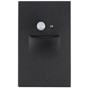 Lotus LSD04-3K-BK Step Light Vertical with Motion Sensor & Photocell Black 120V 2.5W 3000K 80 lm Wet CRI 90+