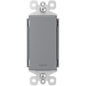 Legrand 326RGRY Radiant Blank Decorator Wall Plate Insert - Gray