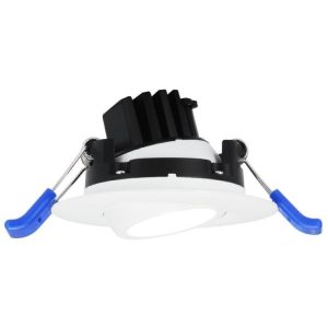 Lotus LL2G24V-30K-WH 2" 24V Not Dim Round Eyeball Gimbal 5W LED 3000K White 24° 400 lm Type IC Air-Tight Wet CRI 90+