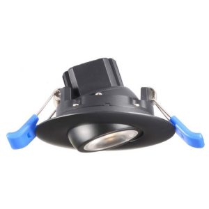 Lotus LL2G24V-27K-BK 2" 24V Not Dim Round Eyeball Gimbal 5W LED 2700K Black 24° 380 lm Type IC Air-Tight Wet CRI 90+