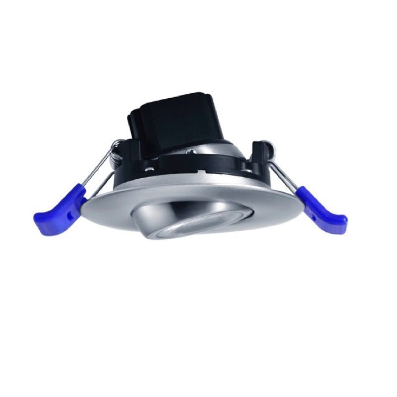 Lotus LL2G24V-30K-BN 2" 24V Not Dim Round Eyeball Gimbal 5W LED 30K Brushed Nickel 24° 400 lm Type IC Air-Tight Wet CRI 90+
