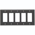 Legrand TP265 TradeMaster 5-Gang Decorator Wall Plate - Brown