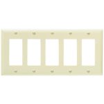 Legrand TP265I TradeMaster 5-Gang Decorator Wall Plate - Ivory