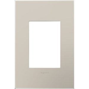 Legrand WP1G3GG4 adorne 1-Gang-Plus Screwless Wall Plate - Greige