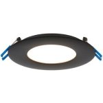 Lotus LY4RCS-41K-BK 4" Round Original 9W LED 4100K Black 110° 600 lm Type IC Air-Tight Wet ES CRI 80