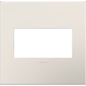 Legrand AWP2GLA4 adorne 2-Gang Screwless Wall Plate - Satin Light Almond