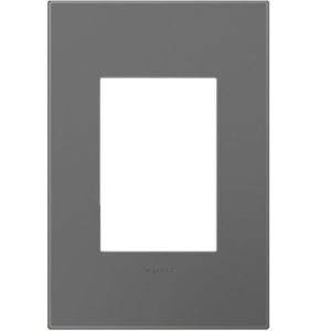 Legrand AWP1G3MG4 Adorne 1-Gang-Plus Screwless wall Plate - Magnesium