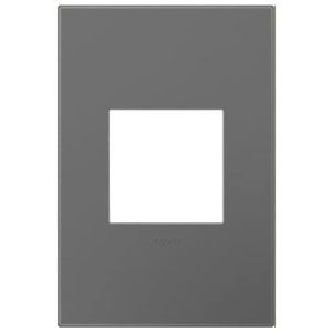 Legrand AWP1G2MG6 Adorne 1-Gang Screwless Wall Plate - Magnesium
