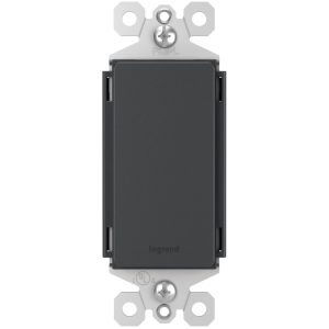 Legrand 326RG Radiant Blank Decorator Wall Plate Insert - Graphite