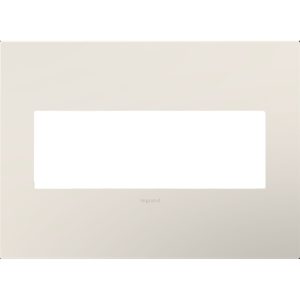 Legrand AWP3GLA4 adorne 3-Gang Screwless Wall Plate - Satin Light Almond