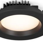 Lotus LL4RRG-30K-BK 4" Round Regressed Plenum 14.5W LED 3000K Black 90° 860 lm Type IC Air-Tight Wet CRI 90+