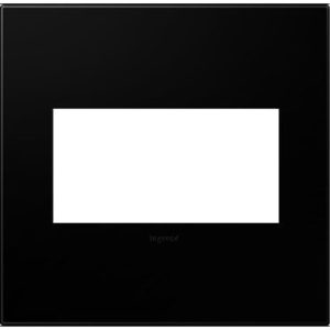 Legrand AWP2GNK4 adorne 2-Gang Screwless Wall Plate - Black Ink