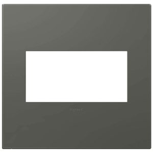 Legrand AWP2GMG4 Adorne 2-Gang Screwless Wall Plate - Magnesium