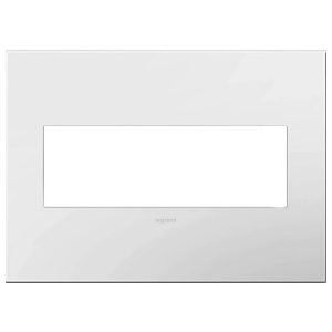 Legrand AWP2GPW4 adorne 2-Gang Screwless Wall Plate - Powder White
