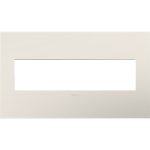 Legrand AWP4GLA4 adorne 4-Gang Screwless Wall Plate - Satin Light Almond